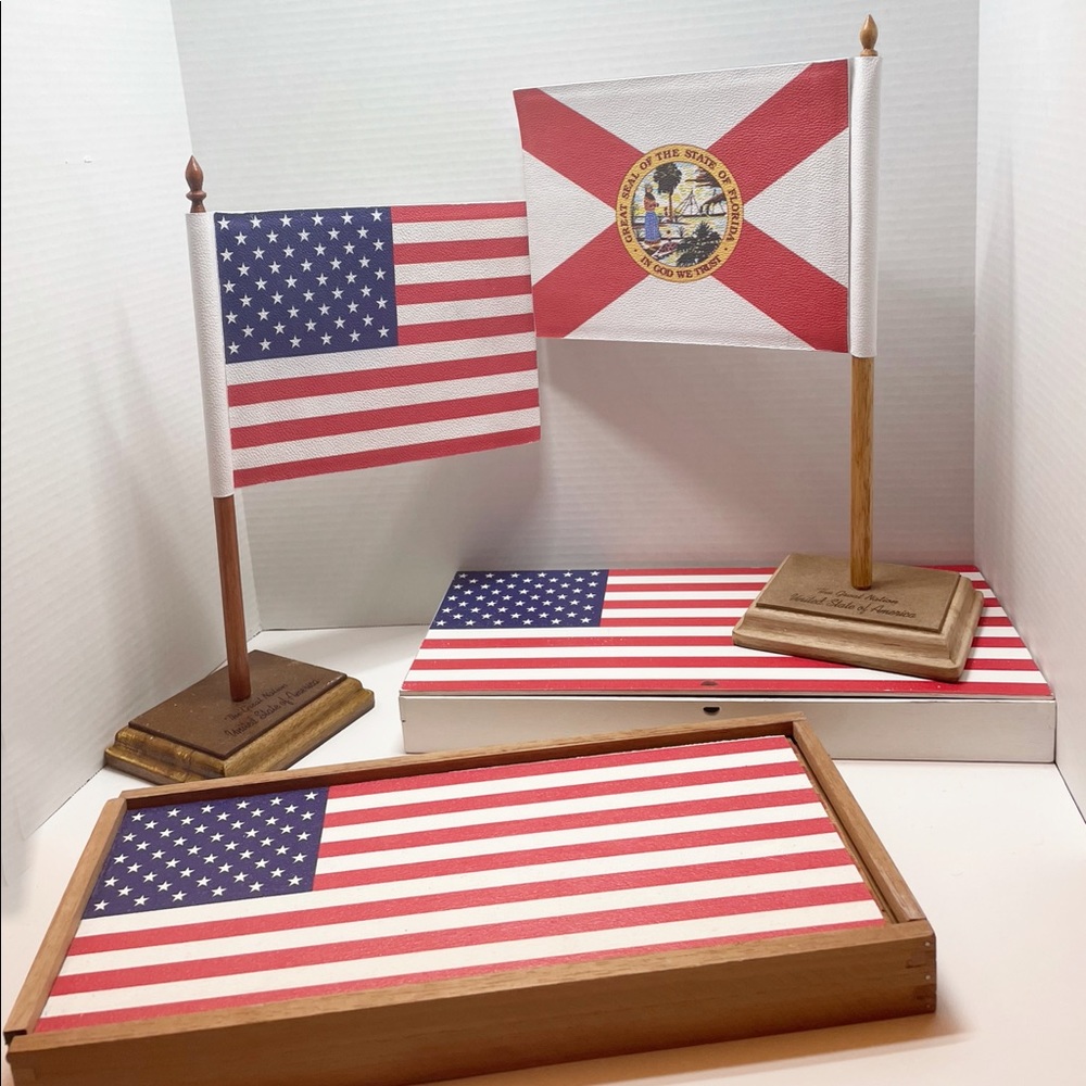 🇺🇸LEATHER FLAGS 🇺🇸 - Picture 3 of 4